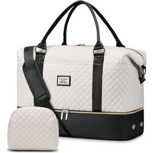 Travel Weekender Duffle Bags for Women: Overnight Bags with Shoe Compartment